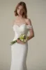 Mermaid Sweep-Brush Train Satin Lace Wedding Dress CW3087 sold by Cocomelody