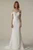 Mermaid Sweep-Brush Train Satin Lace Wedding Dress CW3087 sold by Cocomelody