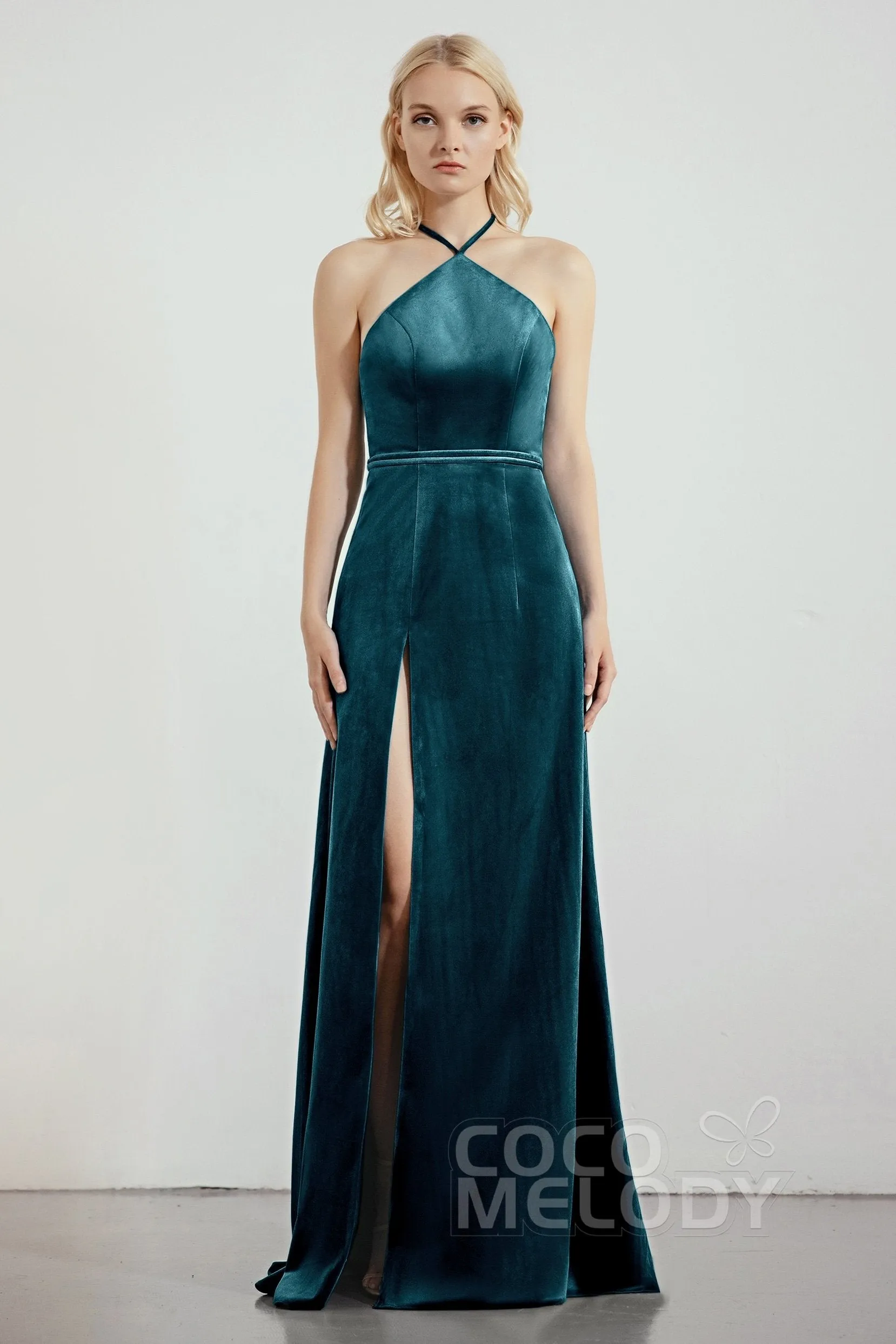 Sheath-Column Sweep-Brush Train Bridesmaid Dress Formal Dresses CB0273 sold by Cocomelody