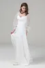 A-Line Sweep-Brush Train Elastic Cloth Wedding Dress CW2582 sold by Cocomelody