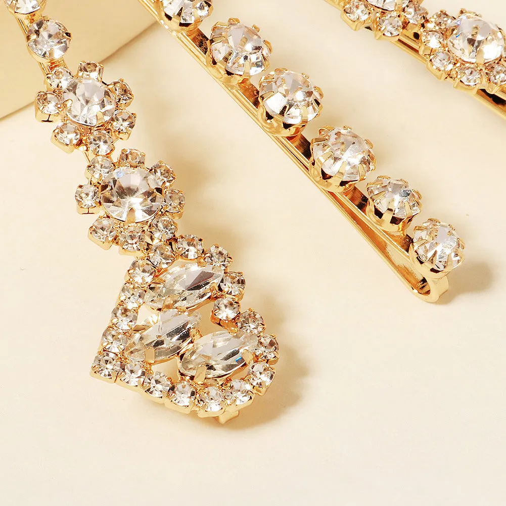 Hot fashion sweet diamond hair clip one word clip metal hair clip 656932865216 sold by Cocomelody product image thumbnail 5