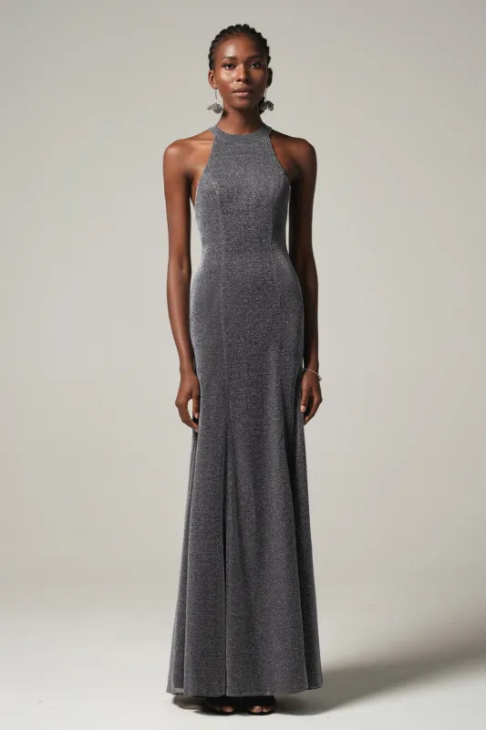 Sheath-Column Floor Length Thick Thread Cloth Dress CS0235 sold by Cocomelody