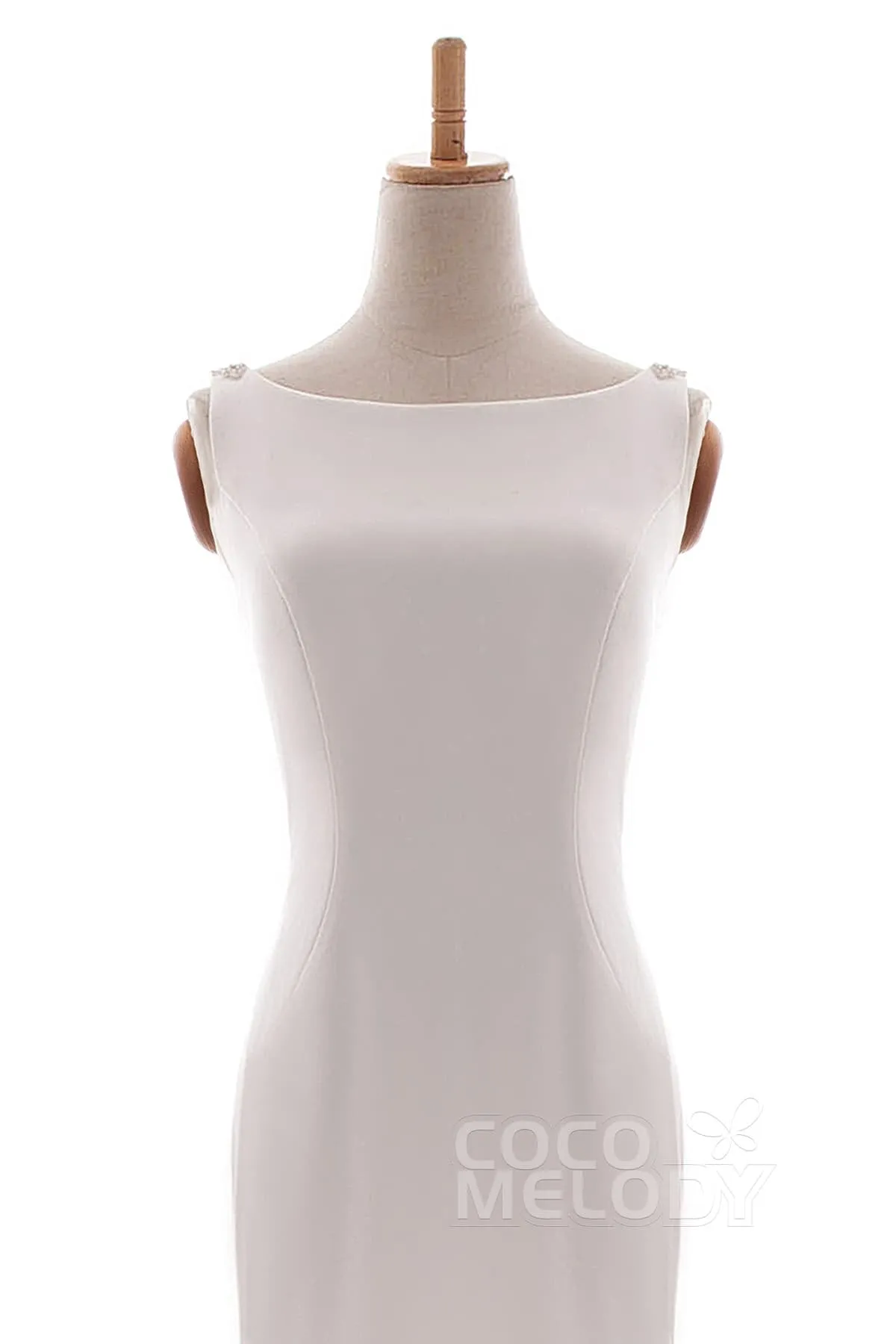 Mermaid Court Train Knitted Fabric Wedding Dress LD5237 sold by Cocomelody product image thumbnail 3