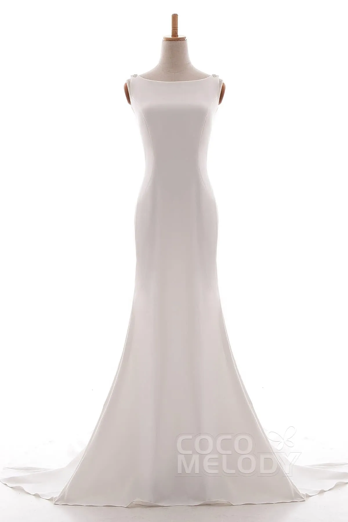 Mermaid Court Train Knitted Fabric Wedding Dress LD5237 sold by Cocomelody