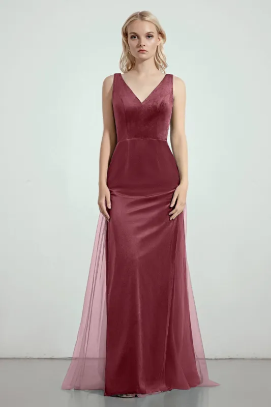 Sheath-Column Floor Length Bridesmaid Dress Formal Dresses CB0275 sold by Cocomelody