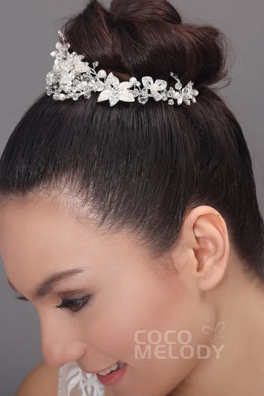 Elegant Alloy Headpiece with Imitation Pearl AH17036 sold by Cocomelody