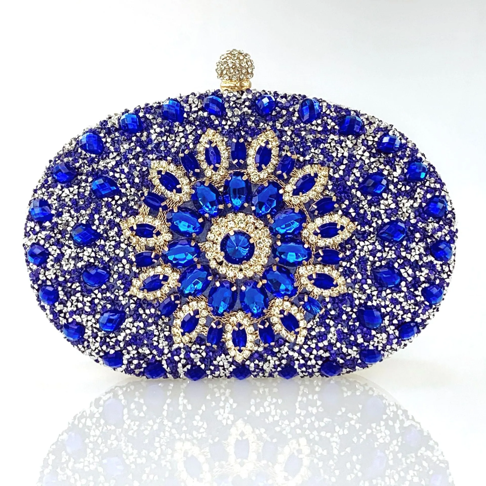 Shell full of diamonds glitter glass rhinestones wedding banquet dinner bag 736519933092 sold by Cocomelody