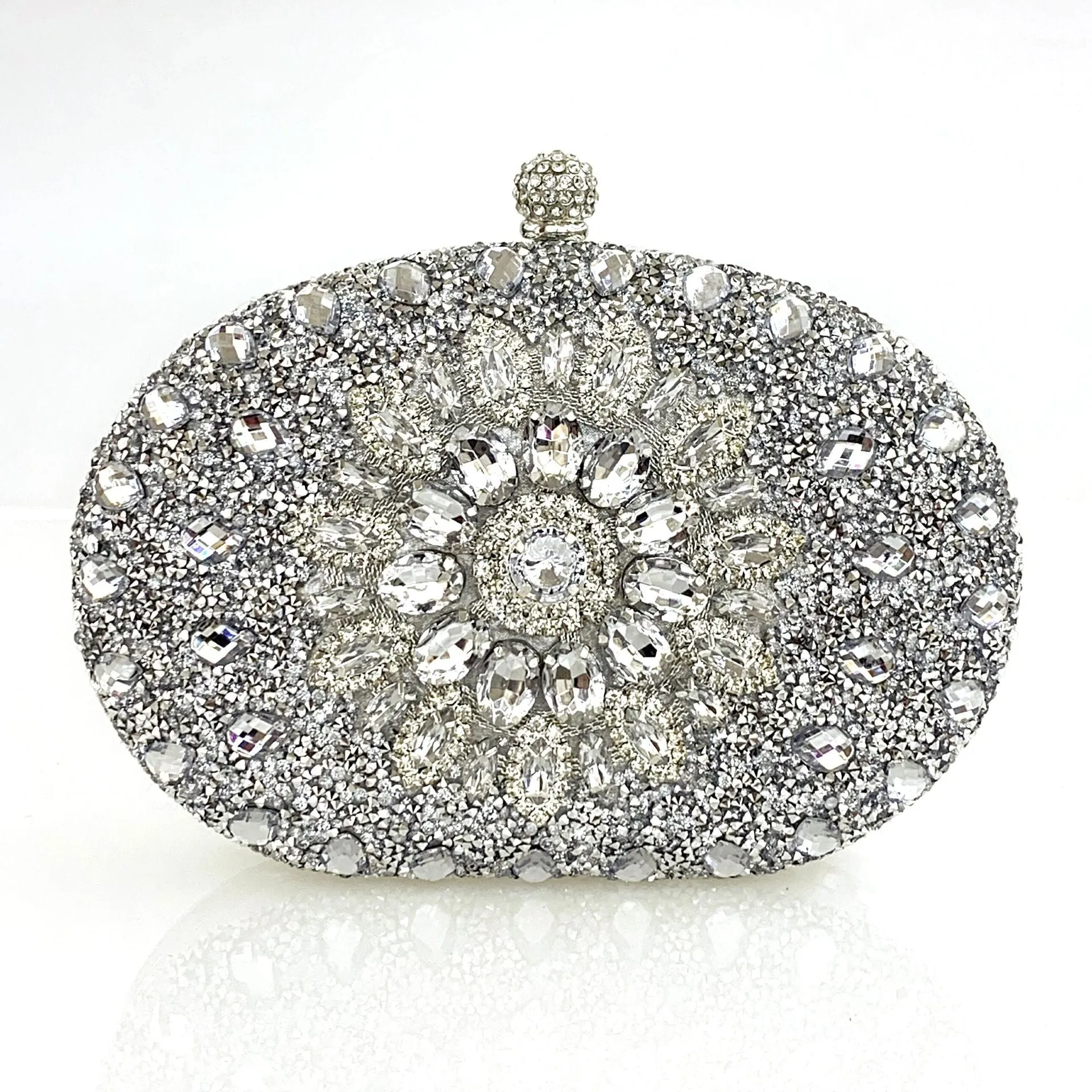 Shell full of diamonds glitter glass rhinestones wedding banquet dinner bag 736519933092 sold by Cocomelody product image thumbnail 2