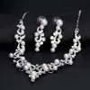 Bridal Necklace set Fashion all-in-one diamond pearl necklace  563146104995 sold by Cocomelody