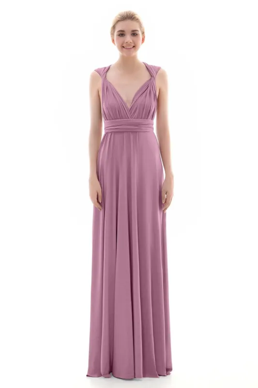 Sheath Floor Length Knitted Bridesmaid Dress COEF16001CR sold by Cocomelody