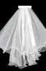 Two-tier Pencil Edge Tulle Shoulder Veils with Bow Pearls CV0381 sold by Cocomelody