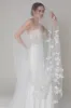 One-tier Cut Edge Tulle Cathedral Veils with Flower Beading CV0284 sold by Cocomelody