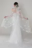 One-tier Cut Edge Tulle Cathedral Veils with Flower Beading CV0284 sold by Cocomelody