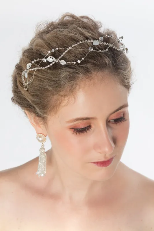 Alloy Headbands with Rhinestone CH0386 sold by Cocomelody