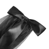 Vintage dark veil with large bow streamer 631802827806 sold by Cocomelody