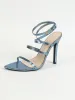 Faux Leather Pointy Stiletto heel Sandals 816446826324 sold by Cocomelody