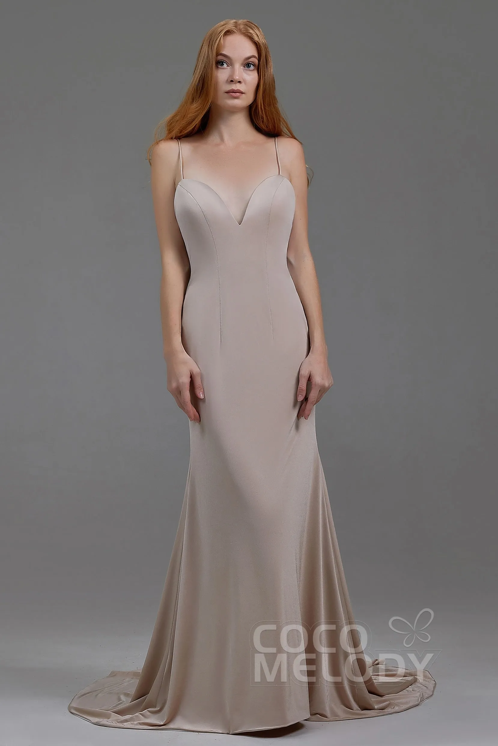 Mermaid Court Train Knitted Fabric Wedding Lining LA18001 sold by Cocomelody product image thumbnail 5