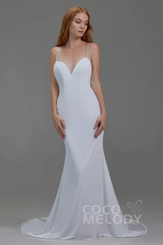 Mermaid Court Train Knitted Fabric Wedding Lining LA18001 sold by Cocomelody