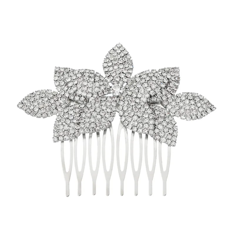 Bridal hair comb Pop rhinestone headpiece hair comb Wedding accessory 529286643073 sold by Cocomelody