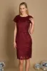 Sheath-Column Short-Mini Lace Dress CM0158 sold by Cocomelody