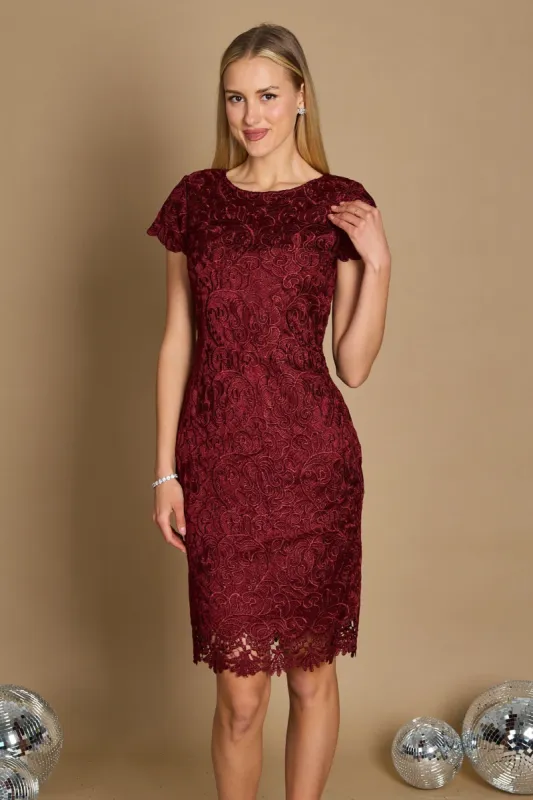 Sheath-Column Short-Mini Lace Dress CM0158 sold by Cocomelody