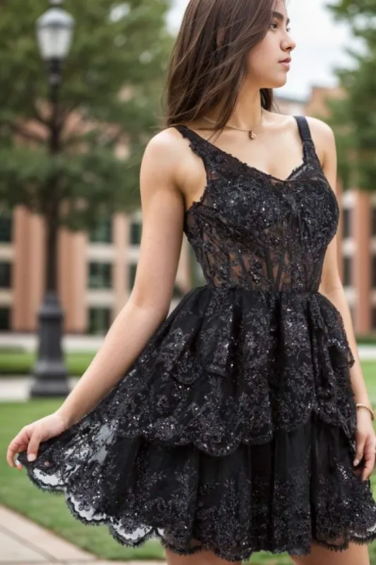 A-Line Short-Mini Tulle Graduation Dresses CS0548 sold by Cocomelody