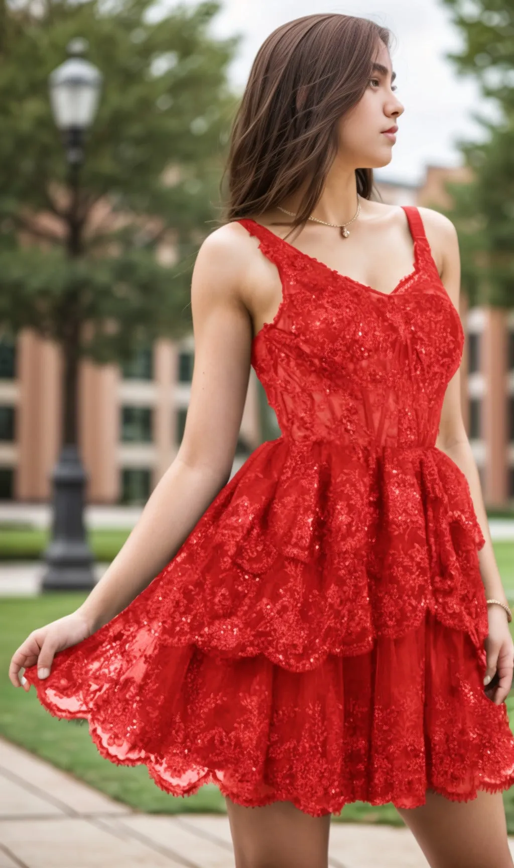 A-Line Short-Mini Tulle Graduation Dresses CS0548 sold by Cocomelody product image thumbnail 2