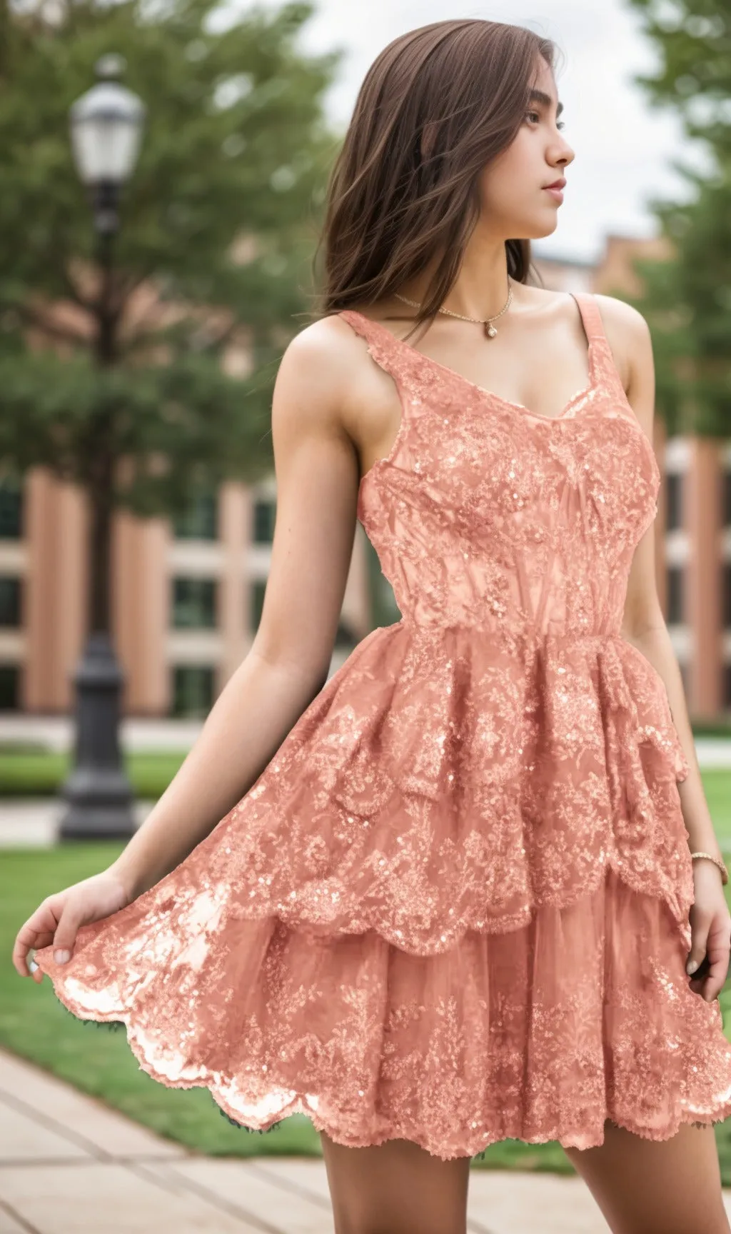 A-Line Short-Mini Tulle Graduation Dresses CS0548 sold by Cocomelody product image thumbnail 3