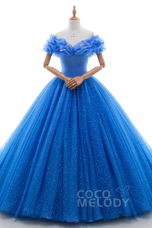 Princess Court Train Tulle Quinceanera Dress LD3454 made by Cocomelody