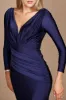 Trumpet Sweep-Brush Train Elastic Knitted Fabric Dress CG0201 sold by Cocomelody