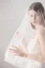 Elegant Two-tier Tulle Hip Veils AV18025 sold by Cocomelody