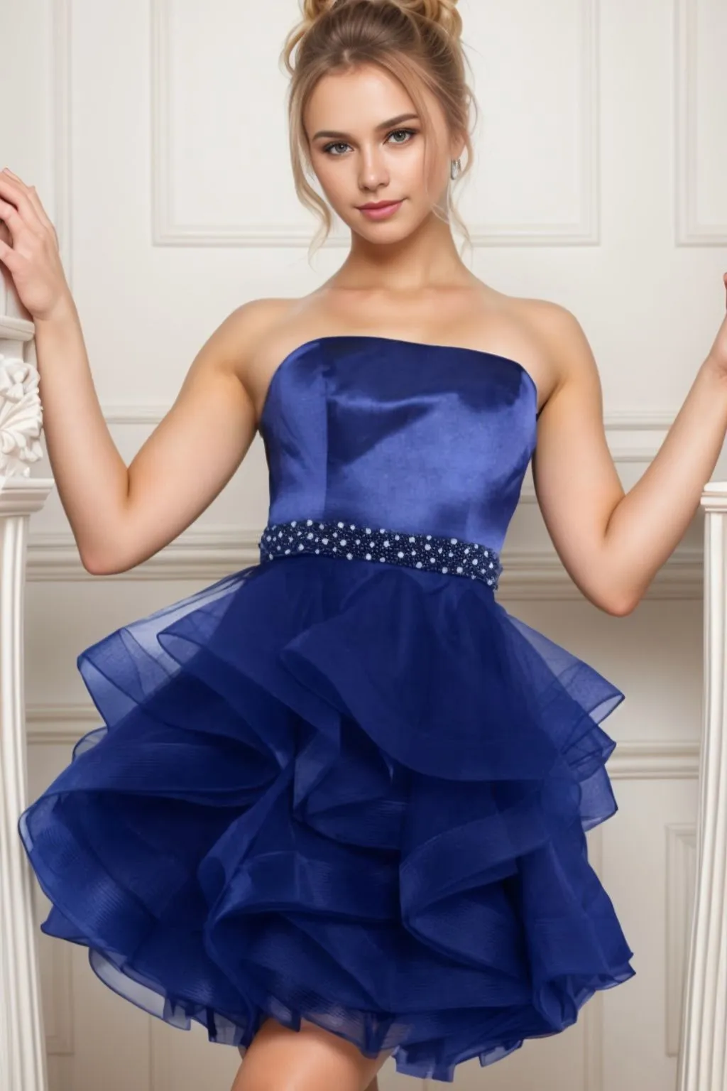 Ball Gown Short-Mini Organza Graduation Dresses CS0550 sold by Cocomelody