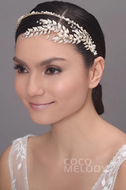 Latest Alloy Headpiece with Imitation Pearl AH17008 sold by Cocomelody