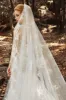 One-tier Lace Edge Tulle Cathedral Veils Appliques CV0188 sold by Cocomelody