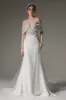 Trumpet-Mermaid Chapel Train Elastic Cloth Wedding Dress CW2491 sold by Cocomelody