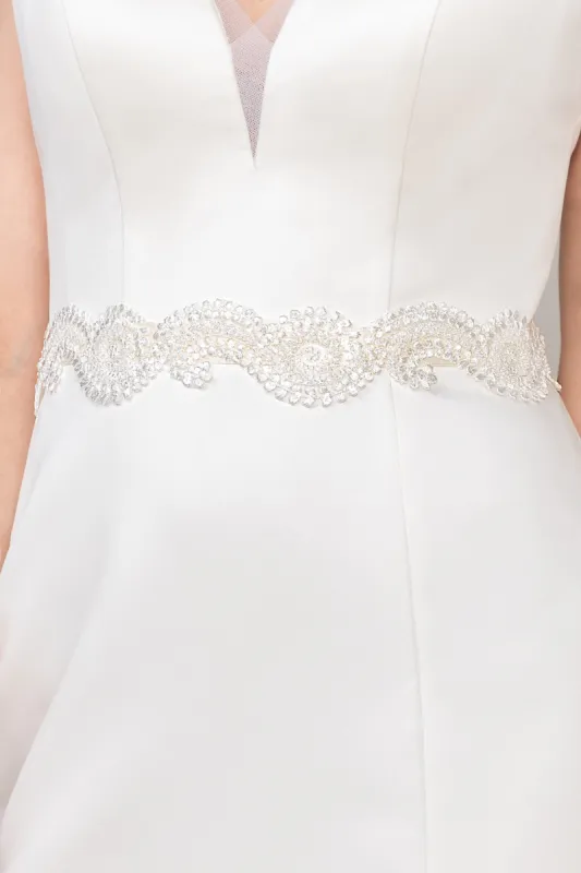 Ribbons Wedding Sash with Appliques CC0067 sold by Cocomelody