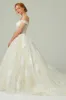 A-Line Chapel Train Tulle Wedding Dress CW2167 sold by Cocomelody