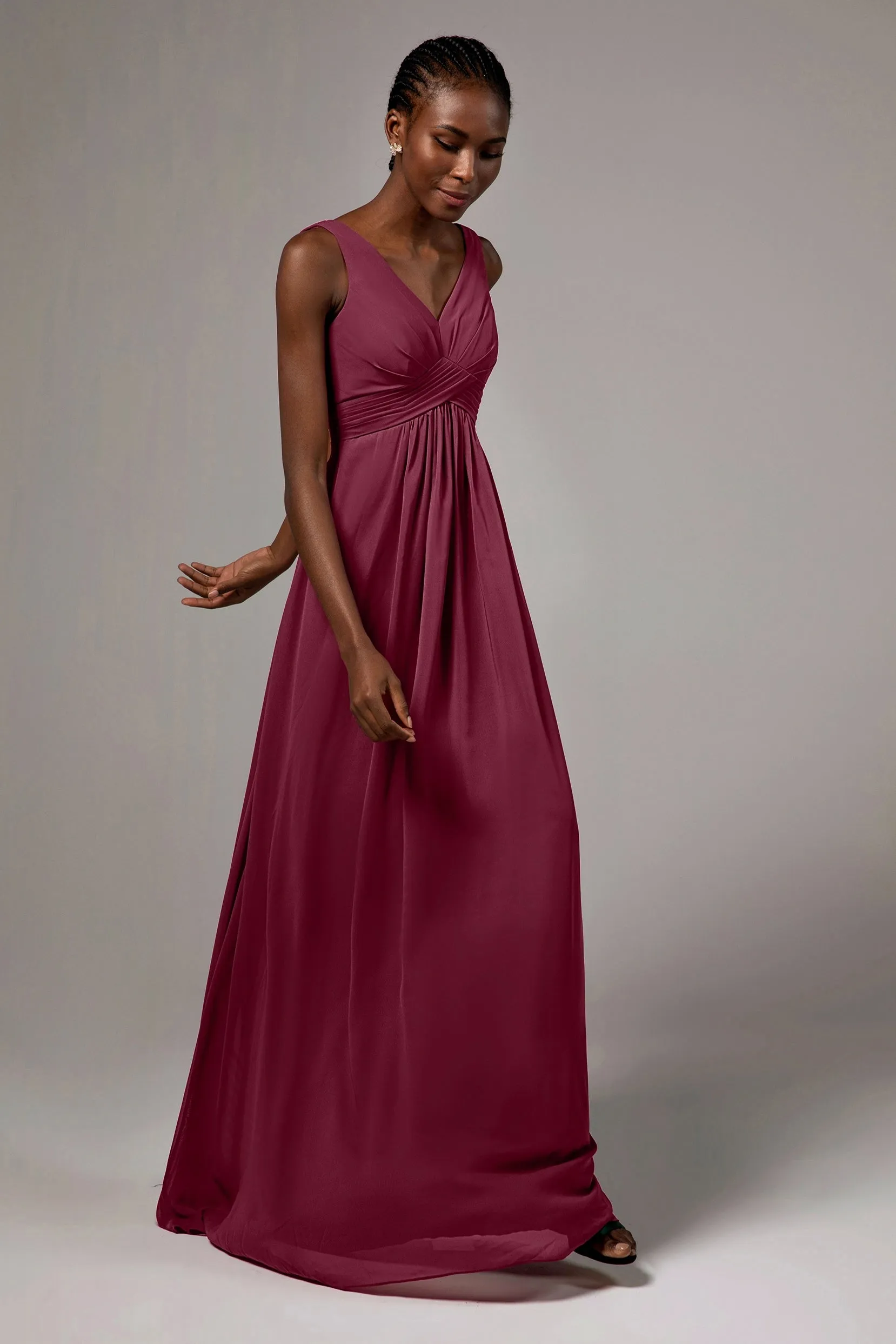 A-Line Floor Length Chiffon Bridesmaid Dress Formal Dresses CB0411 sold by Cocomelody product image thumbnail 5