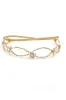 Alloy Headbands with Imitation Pearl and Rhinestone CH0309 sold by Cocomelody