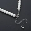 Bridal rhinestone pearl earring necklace set wedding accessories 601324768837 sold by Cocomelody