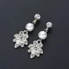 Bridal rhinestone pearl earring necklace set wedding accessories 601324768837 sold by Cocomelody