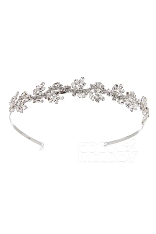 Alloy Tiaras with Crystals and Cubic Zirconia CH0236 sold by Cocomelody