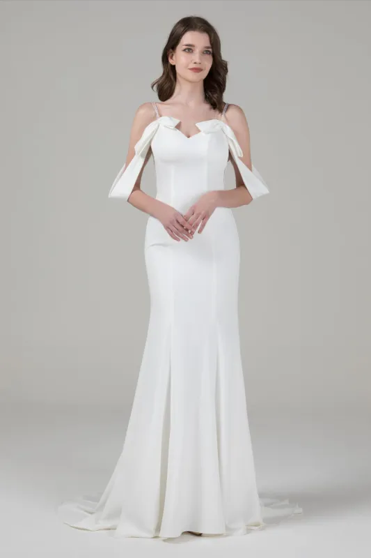 Mermaid Court Train Elastic Cloth Wedding Dress CW2566 sold by Cocomelody