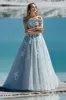 A-Line Sweep-Brush Train Tulle Wedding Dress LD5820CR sold by Cocomelody