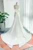 Trumpet-Mermaid Court Train Stretch Satin Wedding Dress CW3132 sold by Cocomelody