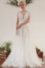 A-Line Sweep-Brush Train Lace Tulle Wedding Dress CW3045 sold by Cocomelody
