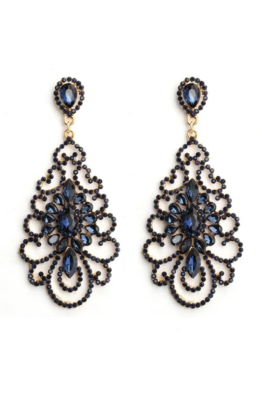Alloy Earrings with Rhinestone CE0138 sold by Cocomelody