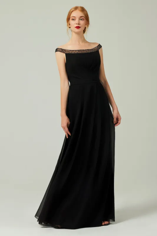 A-Line Floor Length Chiffon Bridesmaid Dress Formal Dresses CB0339 sold by Cocomelody