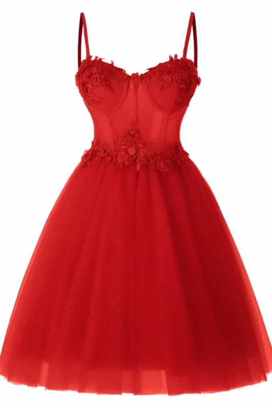 A-Line Short-Mini Tulle Prom Dress CS0400 sold by Cocomelody