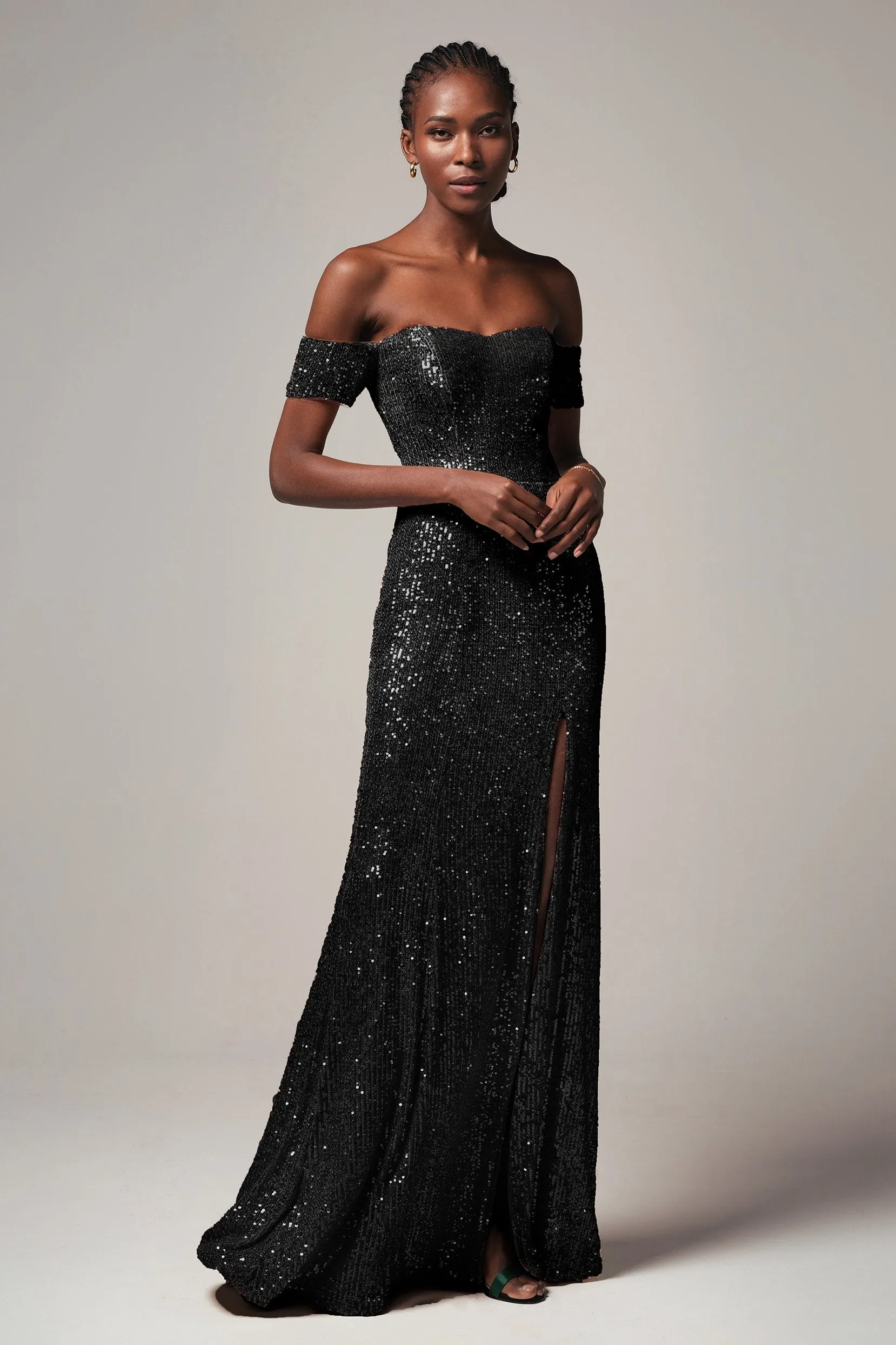 Sheath-Column Floor Length Sequined Dress CS0265 sold by Cocomelody product image thumbnail 5